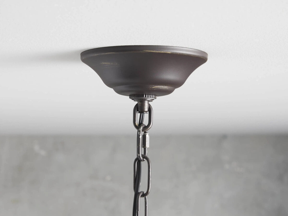 GV Aubrey 2 Tier Iron Cage Chandelier - Image 3