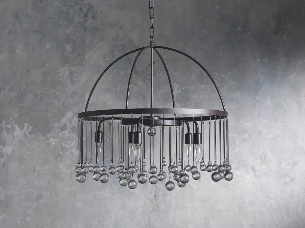 GV Aubrey 2 Tier Iron Cage Chandelier - Image 2