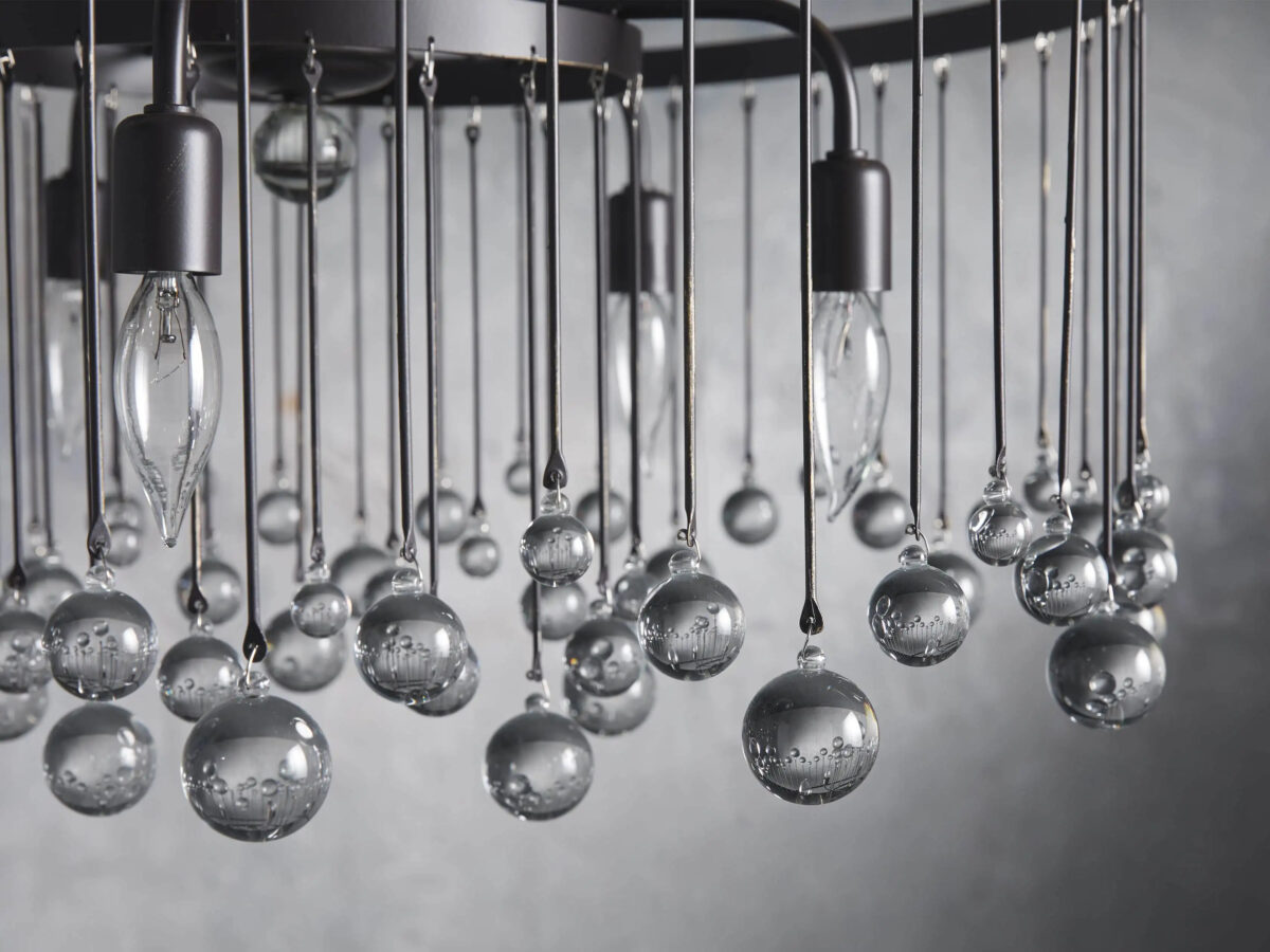 GV Aubrey 2 Tier Iron Cage Chandelier - Image 4