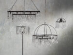 GV Iron Chandelier Aubrey Rectangular Glass Drop Light - Image 6