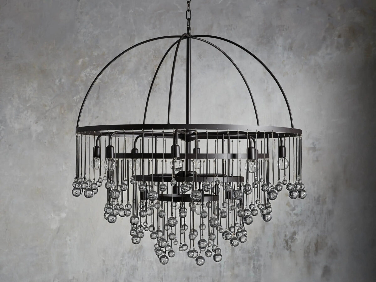GV Iron Chandelier Aubrey Round 4 Tier Bronze - Image 2