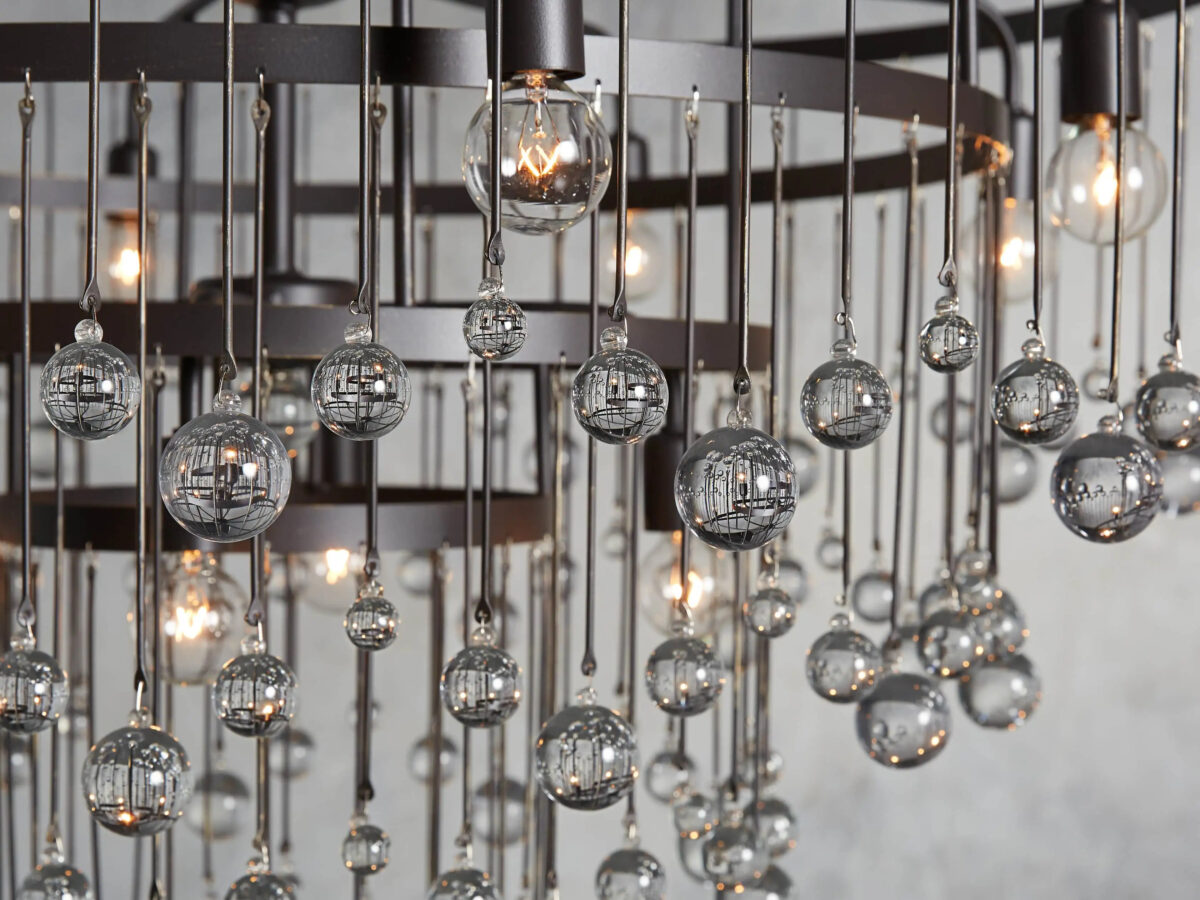 GV Iron Chandelier Aubrey Round 4 Tier Bronze - Image 3