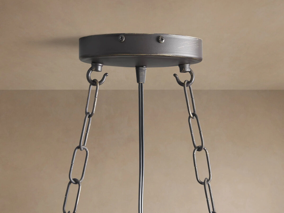 GV La Cage Oval Iron Cage Chandelier in Bronze - Image 4