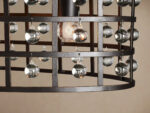 GV La Cage Oval Iron Cage Chandelier in Bronze - Image 3