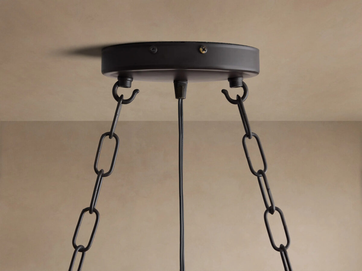GV Iron Oval Chandelier Aubrey 7 Light Bronze - Image 4