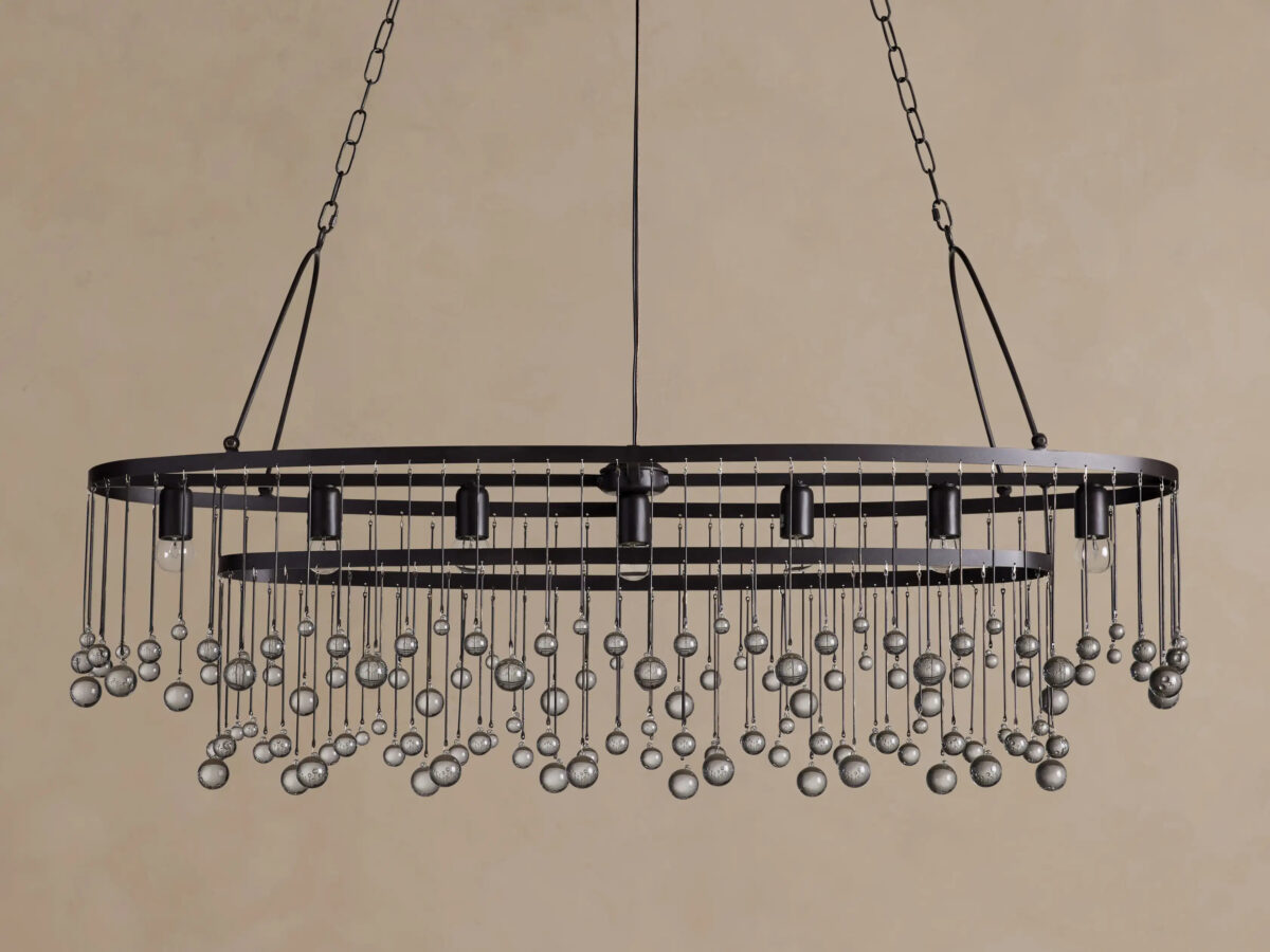 GV Iron Oval Chandelier Aubrey 7 Light Bronze - Image 2