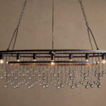 GV Iron Oval Chandelier Aubrey 7 Light Bronze