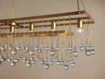 GV Iron Chandelier Aubrey Rectangular Glass Drop Light - Image 16
