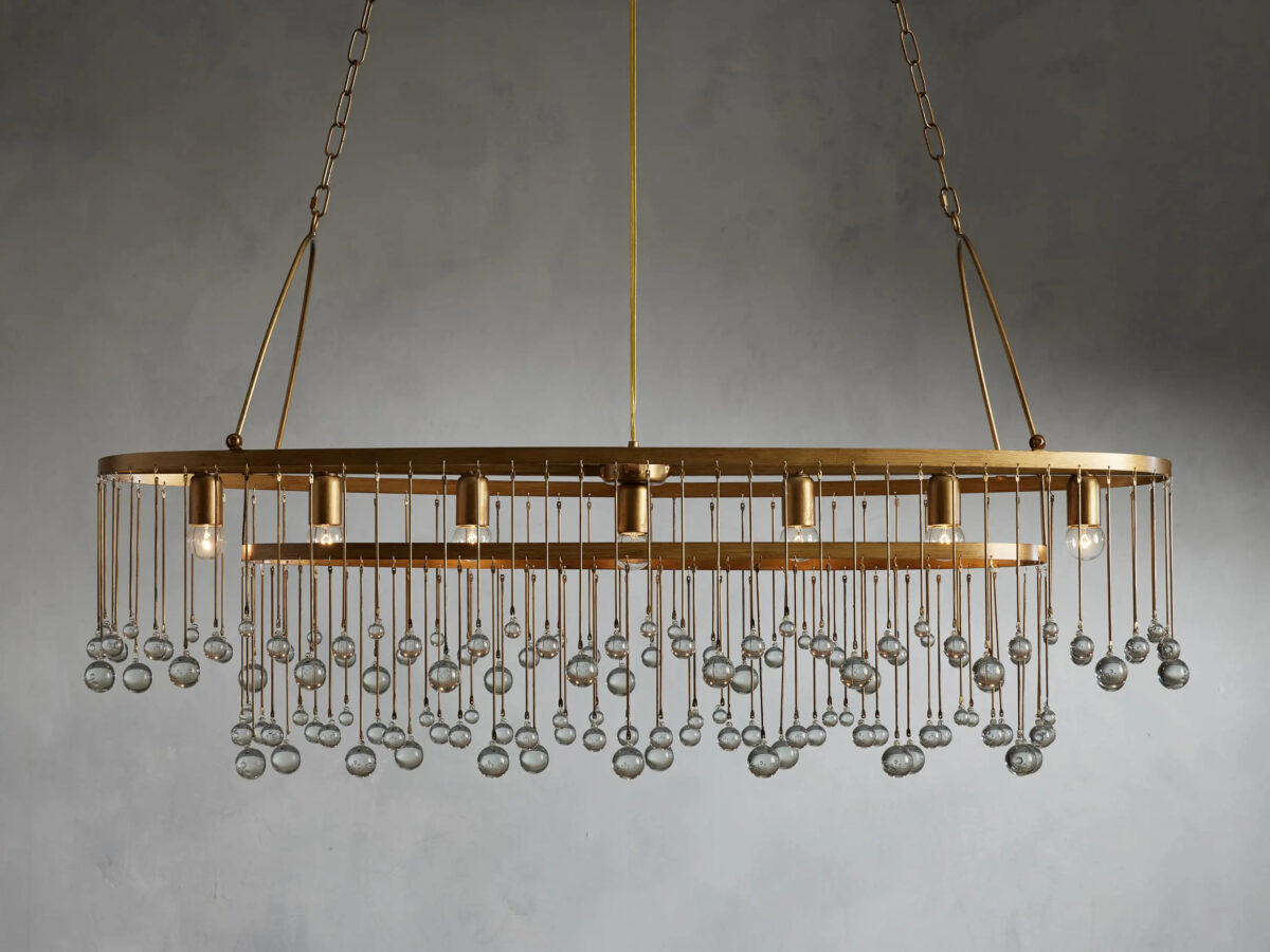 GV Iron Oval Chandelier Aubrey 7 Light Bronze - Image 5