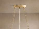 GV Fiore Iron Oval Chandelier with Crystal Floral Details - Image 4