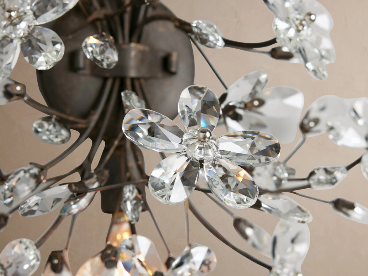 GV Fiore Crystal Iron Sconce - Image 9