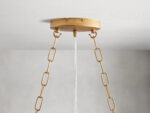 GV Fiore 51 Inch Brass Chandelier with Amber Glass - Image 4