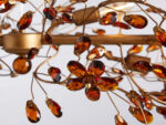 GV Fiore 51 Inch Brass Chandelier with Amber Glass - Image 3
