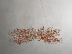 GV Fiore 51 Inch Brass Chandelier with Amber Glass - Image 2