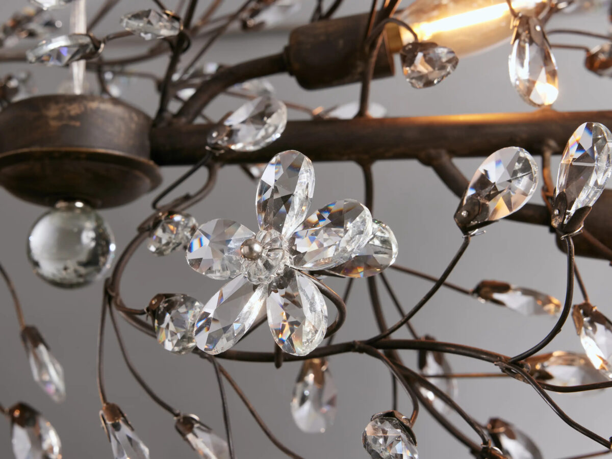 GV Linear Crystal Light Fiore Chandelier - Image 11