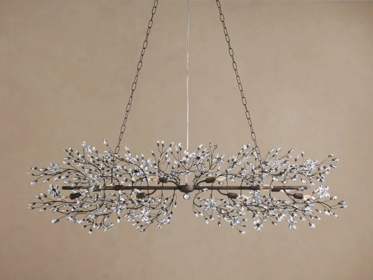 GV Linear Crystal Light Fiore Chandelier - Image 10
