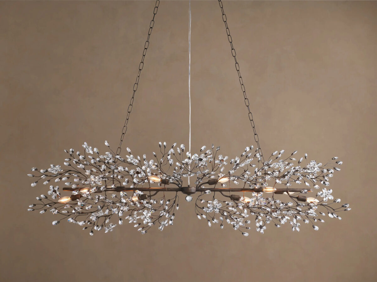GV Linear Crystal Light Fiore Chandelier - Image 9