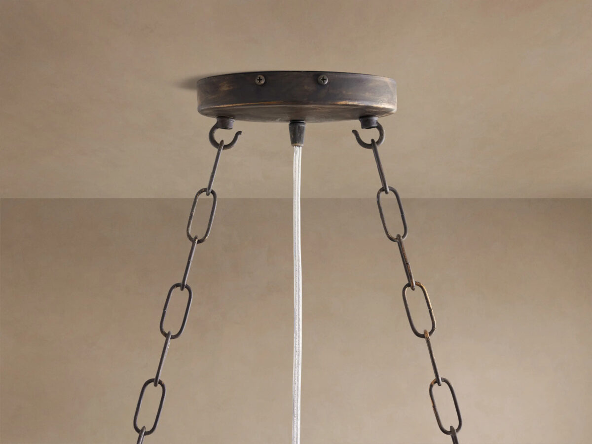 GV Fiore Iron Oval Chandelier with Crystal Floral Details - Image 19