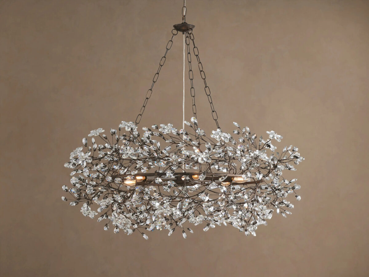 GV Fiore Crystal Crown Light Chandelier - Image 44