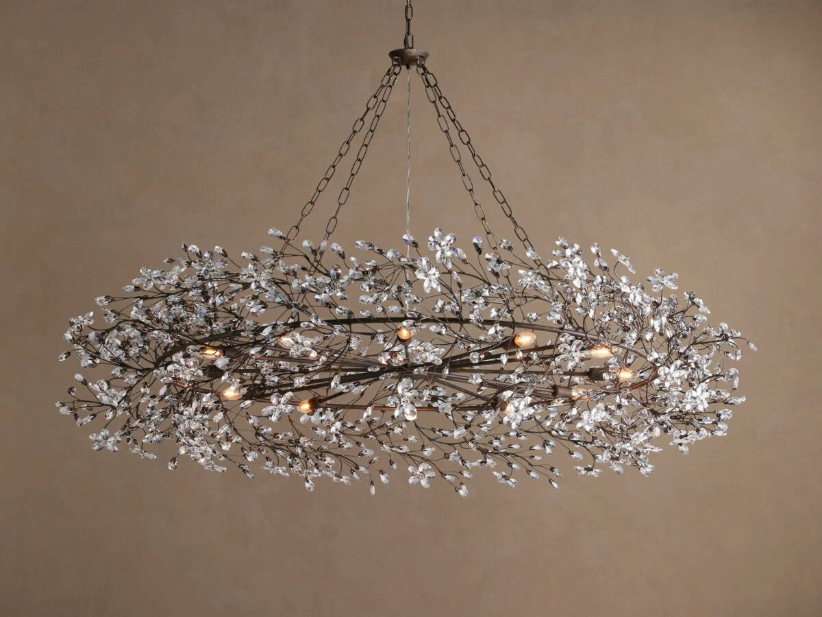 GV Fiore Crystal Crown Light Chandelier - Image 34