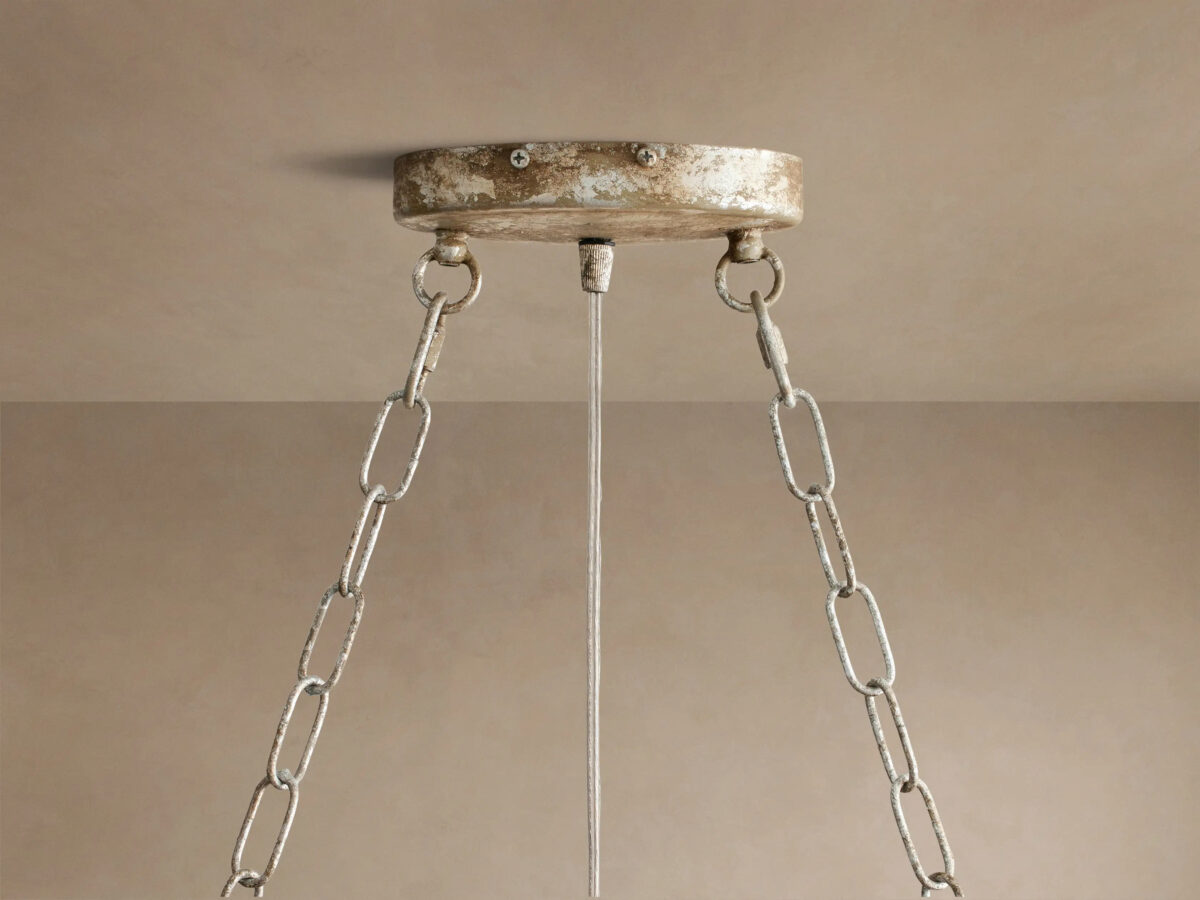 GV Fiore Iron Oval Chandelier with Crystal Floral Details - Image 15