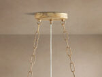 GV Fiore Iron Oval Chandelier with Crystal Floral Details - Image 8