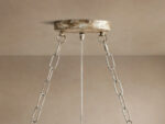 GV Fiore Iron Oval Chandelier with Crystal Floral Details - Image 11
