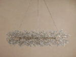 GV Fiore Iron Oval Chandelier with Crystal Floral Details - Image 10