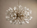 GV Lunaria Ceramic Chandelier in Brass and Ivory - Image 2