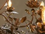 GV Iron Leaf Chandelier in Bronze 36 Inch - Image 5