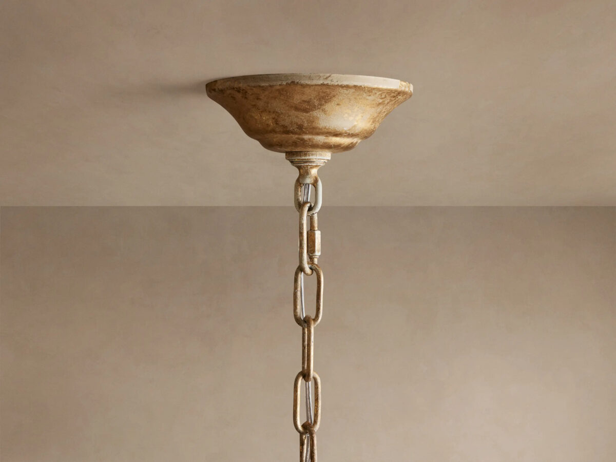 GV Iron Leaf Chandelier in Bronze 36 Inch - Image 18