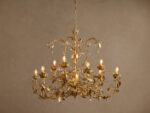 GV Iron Leaf Chandelier in Bronze 36 Inch - Image 13