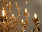GV Iron Leaf Chandelier in Bronze 36 Inch - Image 22