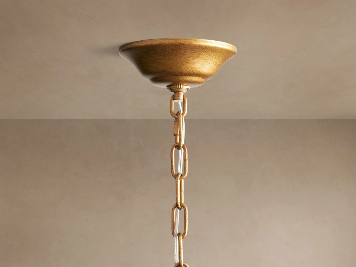 GV Ninfea 49 Inch Iron Gold Chandelier - Image 4