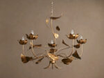GV Ninfea 49 Inch Iron Gold Chandelier