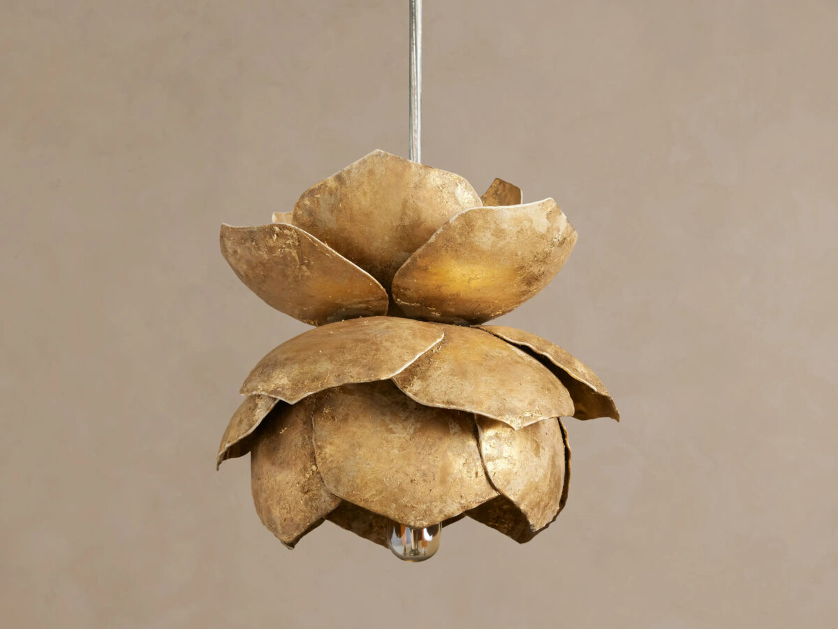GV Lorca Iron Flower Pendant in Bronze - Image 5