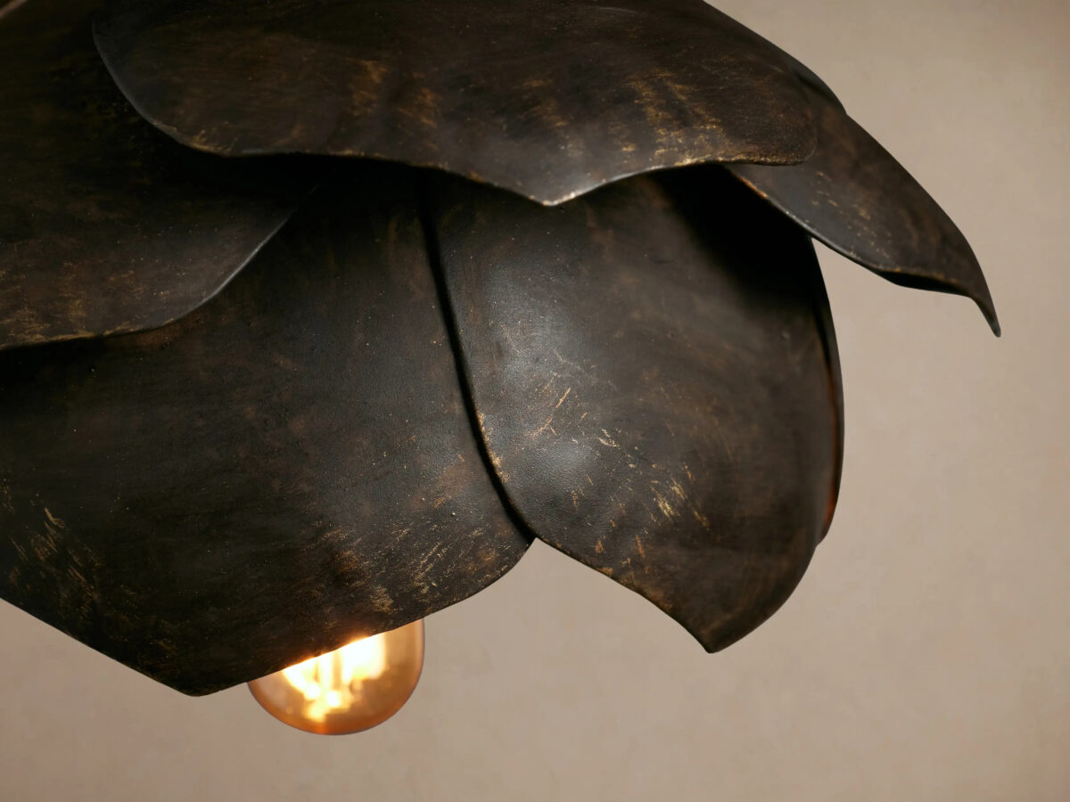 GV Lorca Iron Flower Pendant in Bronze - Image 3