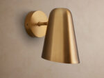 GV Brass Wall Sconce with Conical Shade - Image 2