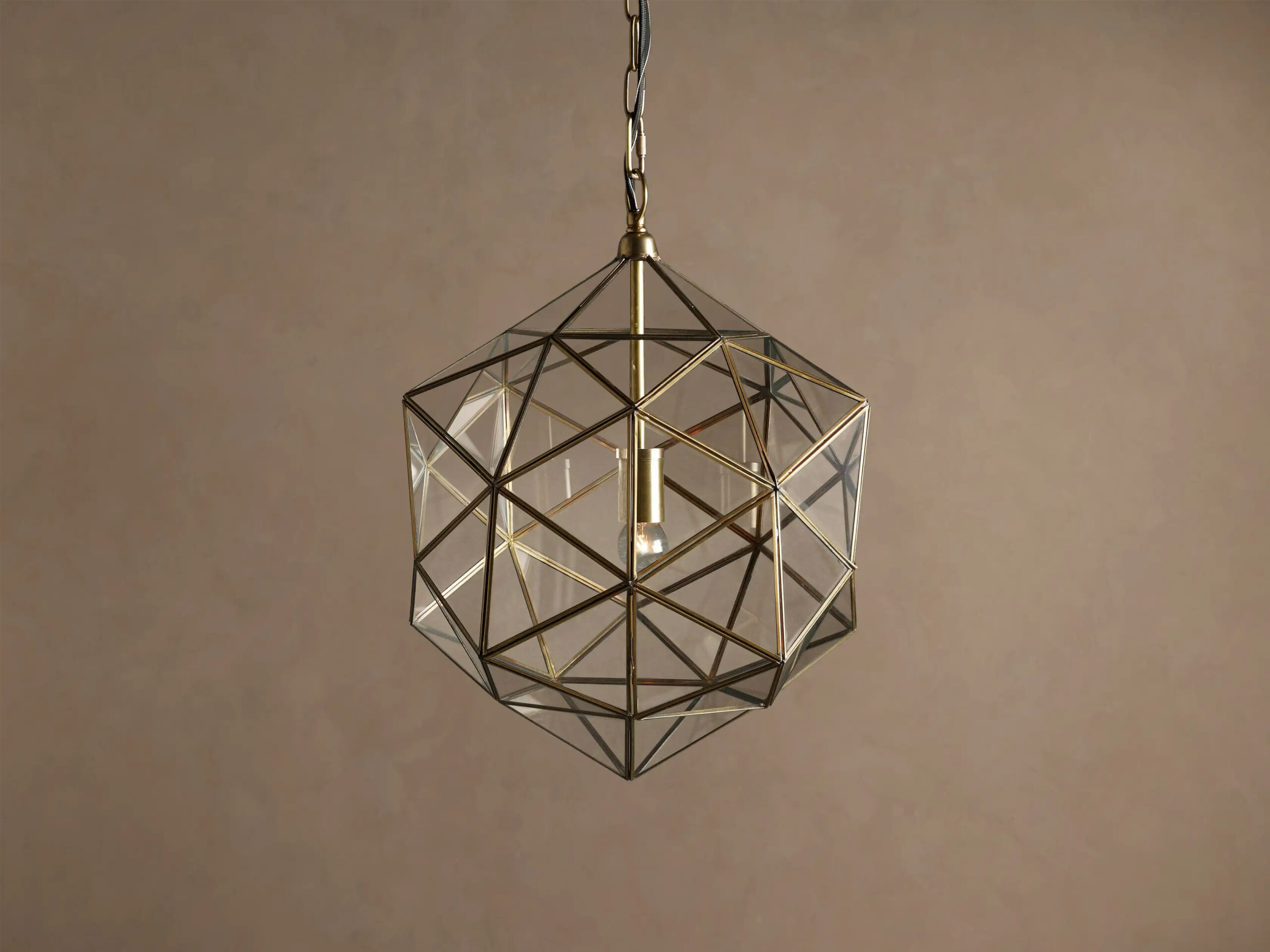 66954H104_JY260114 GV Eliana Brass Lantern Pendant Light - Image 1