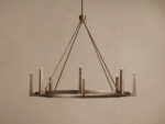 GV Emmet Brass Chandelier 54 Inch Round Frame - Image 2
