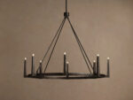 GV Emmet Brass Chandelier 54 Inch Round Frame - Image 9