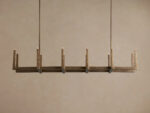 GV Emmet Brass Linear Light Chandelier 72 Inch - Image 2