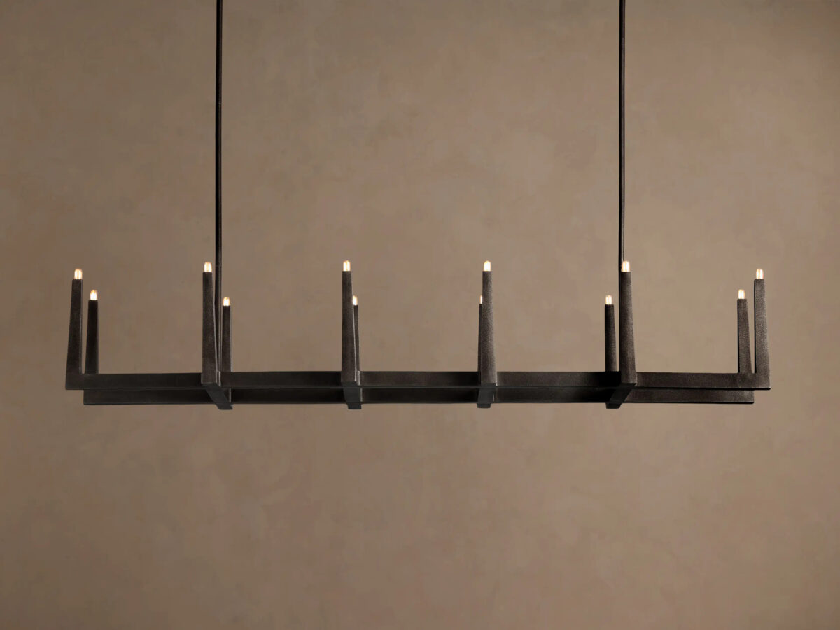 GV Emmet Brass Linear Light Chandelier 72 Inch - Image 13