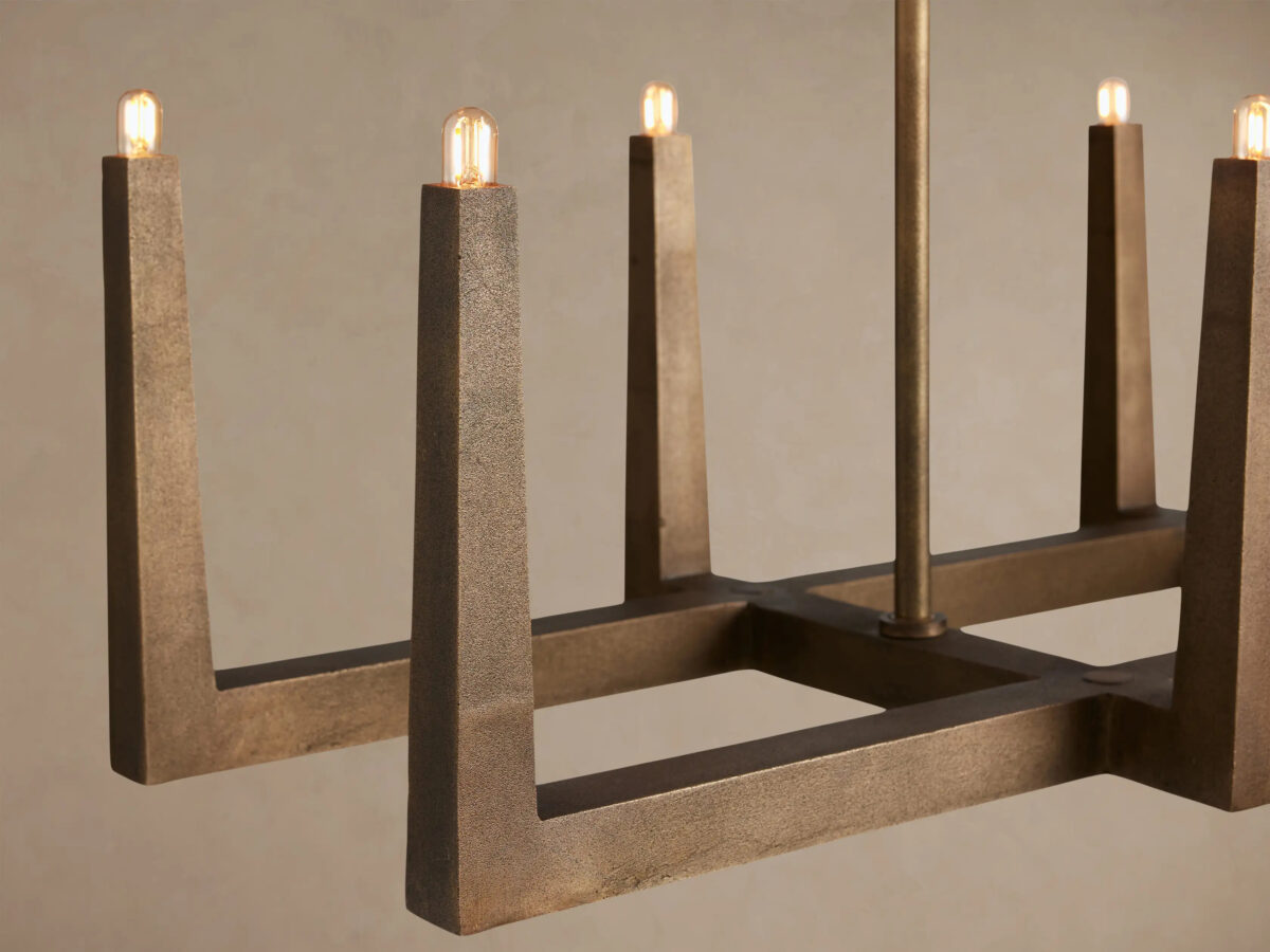 GV Emmet Brass Linear Light Chandelier 72 Inch - Image 11