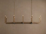 GV Emmet Brass Linear Light Chandelier 72 Inch - Image 9