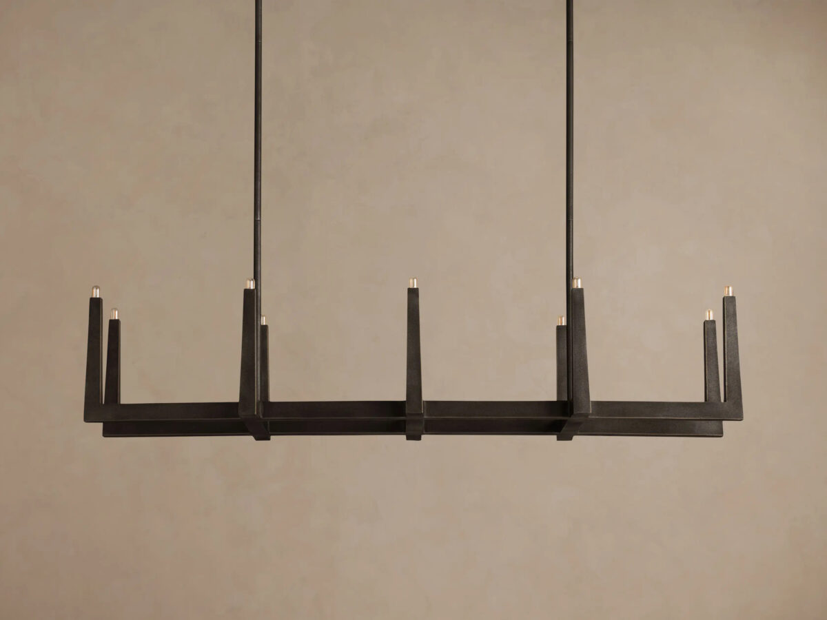 GV Emmet Brass Linear Light Chandelier 72 Inch - Image 22