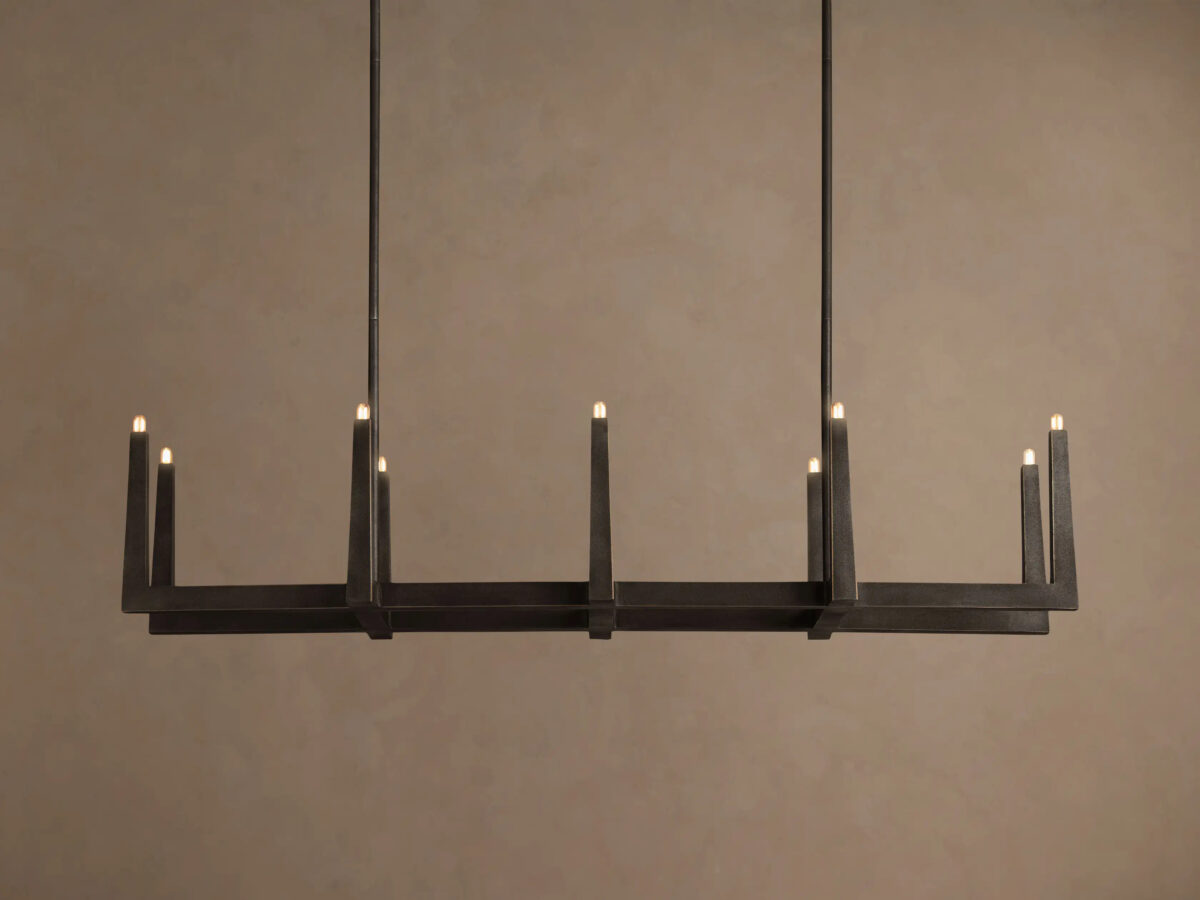GV Emmet Brass Linear Light Chandelier 72 Inch - Image 21