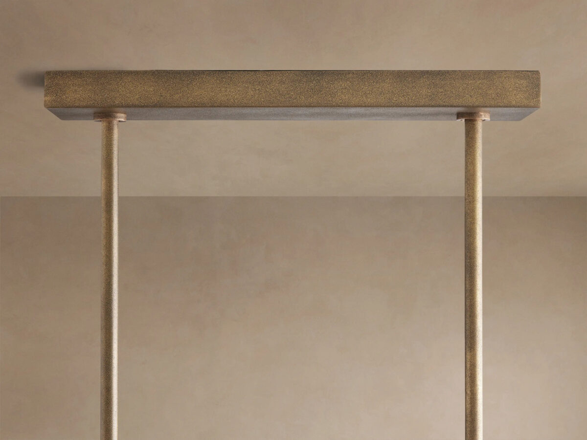 GV Emmet Brass Linear Light Chandelier 72 Inch - Image 8