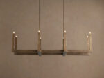 GV Emmet Brass Linear Light Chandelier 72 Inch - Image 5