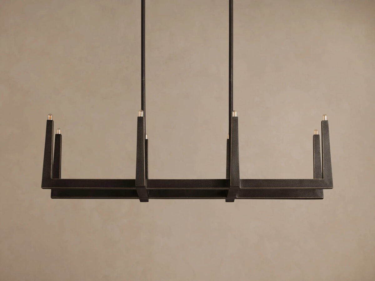 GV Emmet Brass Linear Light Chandelier 72 Inch - Image 18